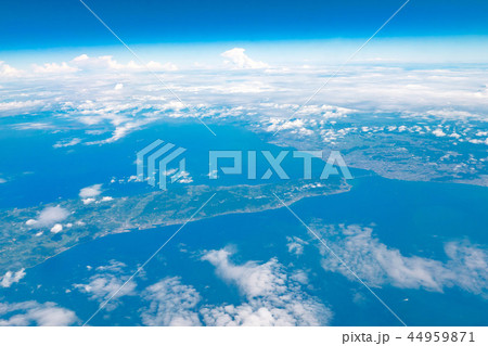 飛行機からの風景　淡路島 44959871