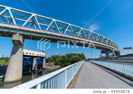 東京湾岸道路 曙橋 歩道 あけぼの水門 砂町運河 44959878