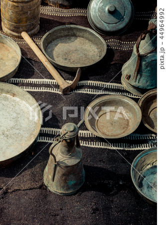 Very old style metal ewer water jar 44964992