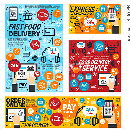 Fast food delivery mobile order service 44965994