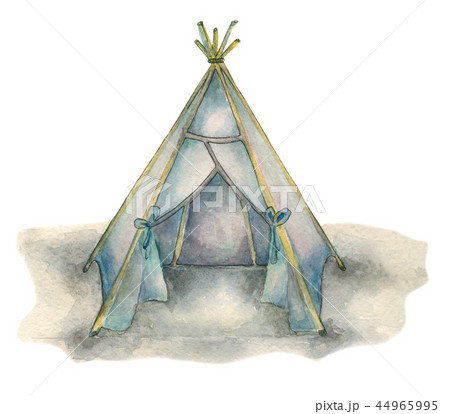 watercolor tribal teepee watercolor tribal teepee 44965995