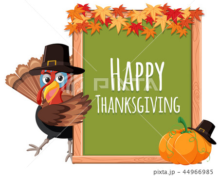 Turkey thanksgiving on blank board Turkey thanksgiving on blank board 44966985
