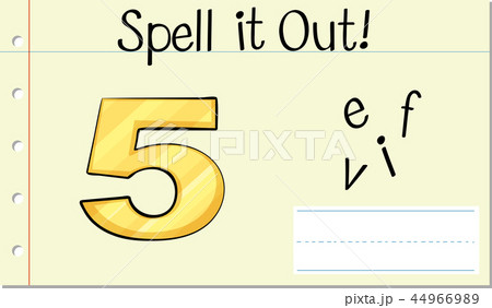 Spell English number five 44966989