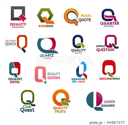 Business company trend design letter Q icons 44967377