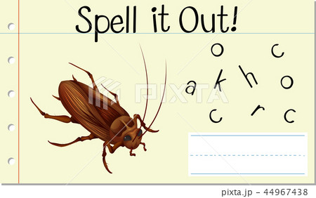 Spell English word cockroach 44967438