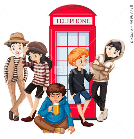 Group of urban teenager 44967729