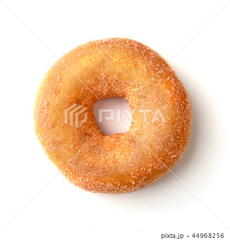 assorted delicious homemade doughnuts in the glaze, colorful sprinkles and nuts isolated on white 44968256