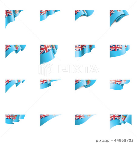 Fiji flag, vector illustration on a white background 44968702