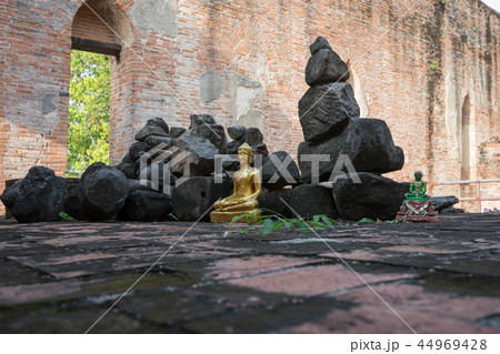 タイ・アユタヤ・世界遺産・遺跡・仏陀 タイ・アユタヤ・世界遺産・遺跡・仏陀 44969428