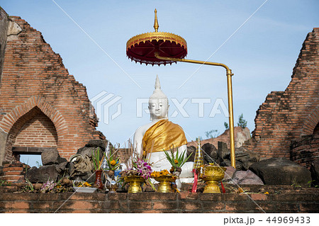 タイ・アユタヤ・世界遺産・遺跡・仏陀 タイ・アユタヤ・世界遺産・遺跡・仏陀 44969433