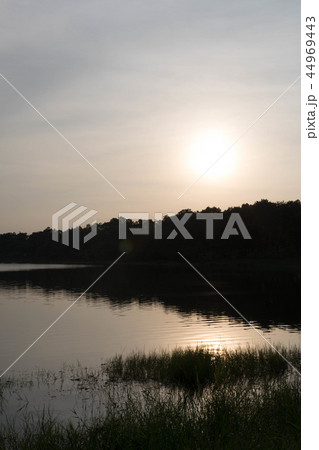 太陽・夕焼け・サンセット・地平線・影 太陽・夕焼け・サンセット・地平線・影 44969443