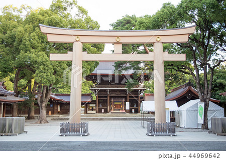 明治神宮　南神門前　第三鳥居（南玉垣鳥居・三の鳥居） 44969642