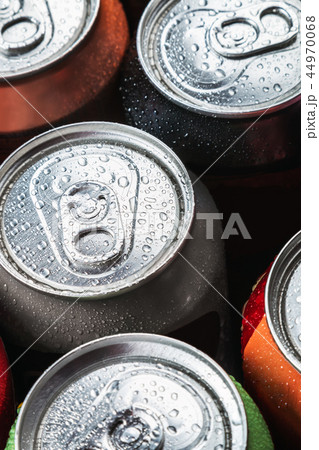 Cans of sweet drinks and beer. Cooling frozen Cans of sweet drinks and beer. Cooling frozen 44970068