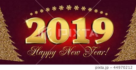 2019 Happy New Year Flyers and Greetings Card 2019 Happy New Year Flyers and Greetings Card 44970212