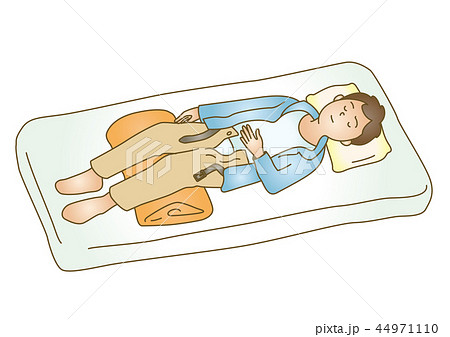 応急手当イラスト13 腹痛のイラスト素材