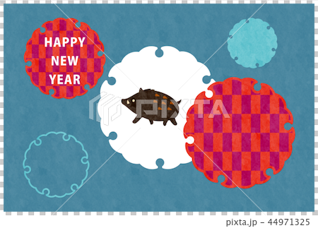 New Year's card template 44971325