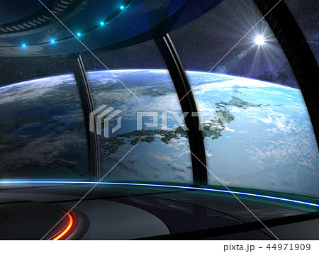 地球 宇宙 Cg 3d 日本 ライジングサンのイラスト素材