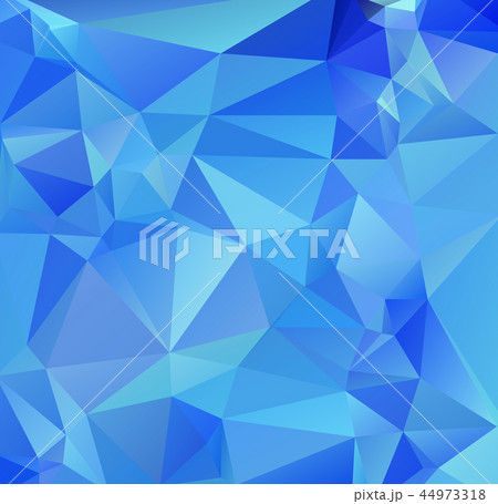 Blue Polygonal Mosaic Background 44973318