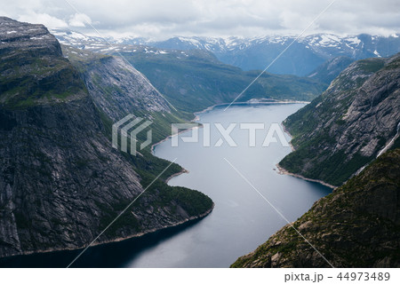 Ringedalsvatnet Lake near Trolltunga Ringedalsvatnet Lake near Trolltunga 44973489