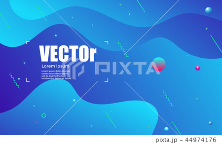 Abstract gradients Circle waves background 44974176