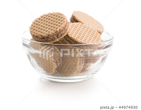 Sweet chocolate wafer biscuits. Sweet chocolate wafer biscuits. 44974930
