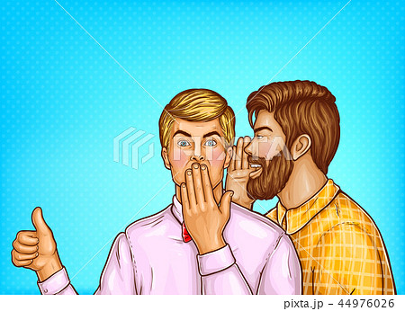 pop art men whisper about sales pop art men whisper about sales 44976026