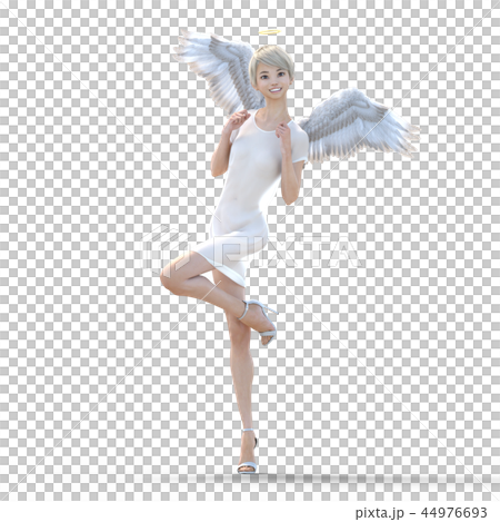 リアルな天使　perming3DCG　イラスト素材 44976693