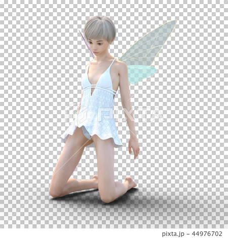 リアルな天使　perming3DCG　イラスト素材 44976702