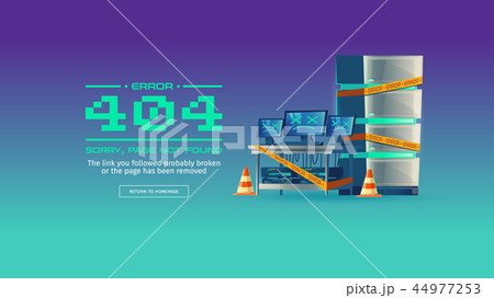 Page not found, 404 error concept banner 44977253