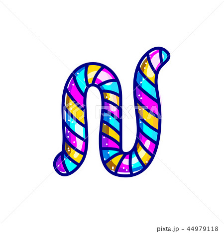 Carnival candy cane font 44979118