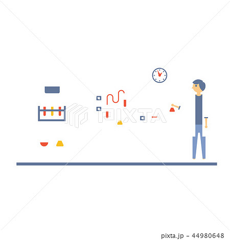 Healthcare Laboratory Testing Room, Flat Design Vector Illustration 44980648