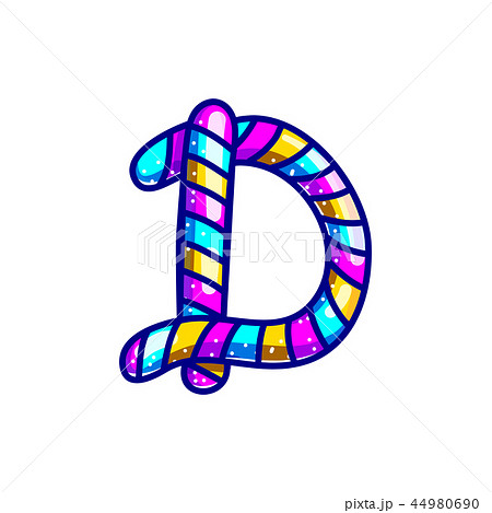 Carnival candy cane font 44980690