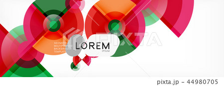 Vector fantastic circle modern geometric background template 44980705