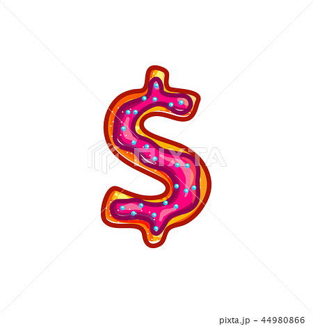 glazed cookie alphabet 44980866