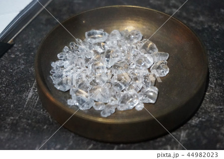 natural diamonds in the metal pot 44982023