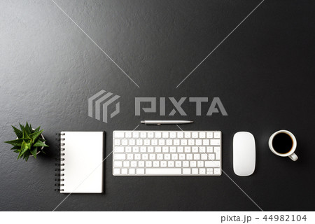 Elegant office desktop. Top view 44982104