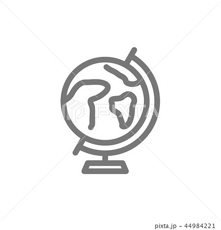 Simple globe line icon. Symbol and sign illustration design. Isolated on white background Simple globe line icon. Symbol and sign illustration design. Isolated on white background 44984221