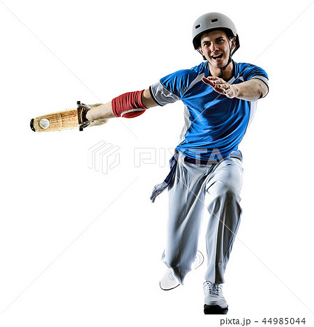 Jai alai Basque pelota Cesta Punta player man isolated silhouet 44985044