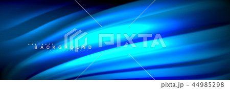 Fluid color wave line background. Trendy abstract layout template for business or technology 44985298