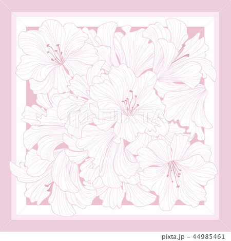 Floral pattern decor silk tissue Flower background Floral pattern decor silk tissue Flower background 44985461