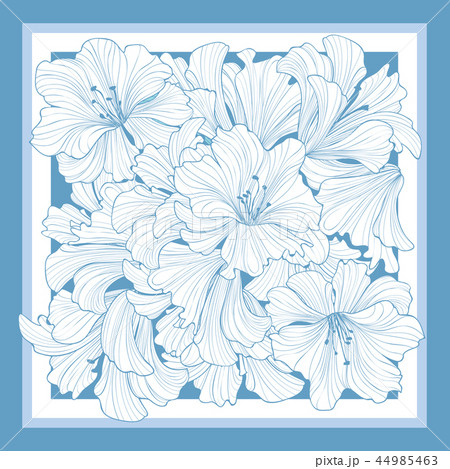 Floral pattern decor silk tissue Flower background Floral pattern decor silk tissue Flower background 44985463