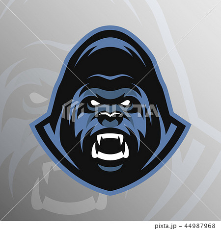 Angry Gorilla Symbol Emblem Sport Logo のイラスト素材