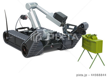 Bomb disposal robot with anti-personnel mine 44988844