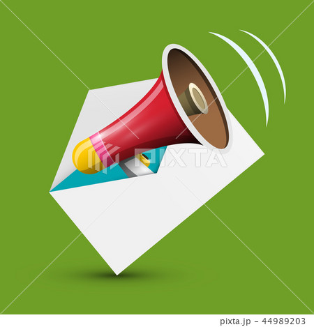 Megaphone in Envelope Icon Megaphone in Envelope Icon 44989203
