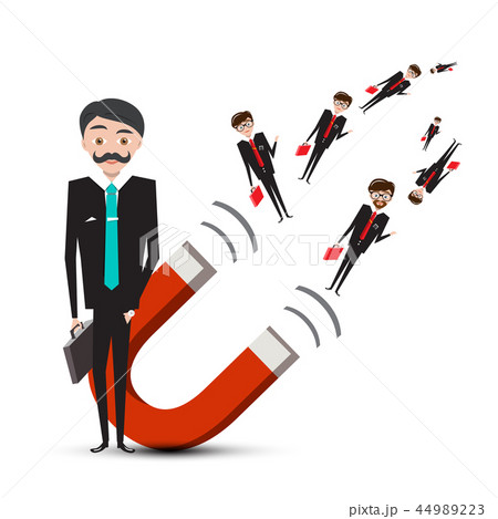 Businessman with Magnet  44989223