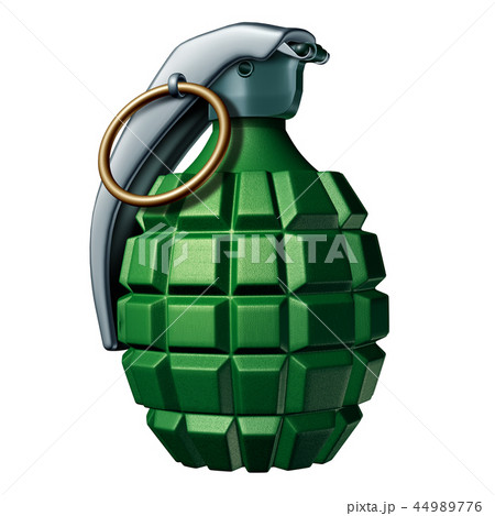 Grenade Isolated On a White Background 44989776