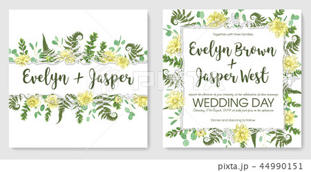 set for wedding invitation, greeting card, save set for wedding invitation, greeting card, save 44990151