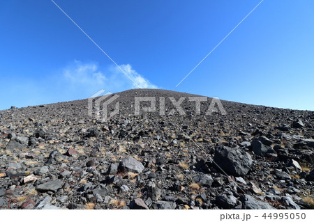 秋の紅葉の季節の浅間山 44995050