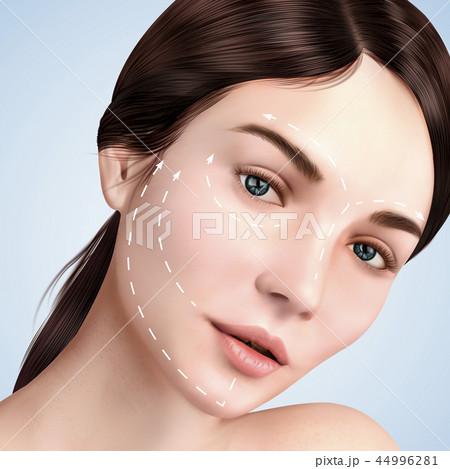 Closeup look at beautiful model 44996281