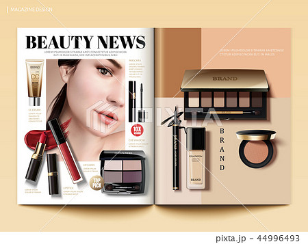 Cosmetic magazine template Cosmetic magazine template 44996493